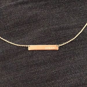 Silver “Ethan” Engraved Necklace
